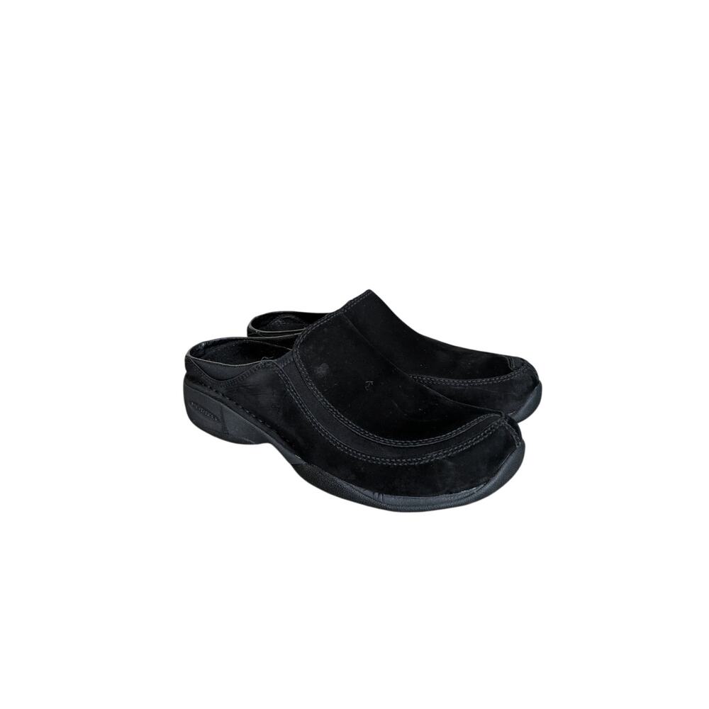 Merrell Primo Scoop Mule Clogs Womens 7.5 Black Suede Performance Hiking Comfort